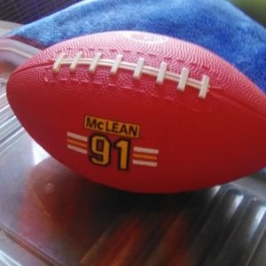 91 McLean foot ball Kansas city chiefs